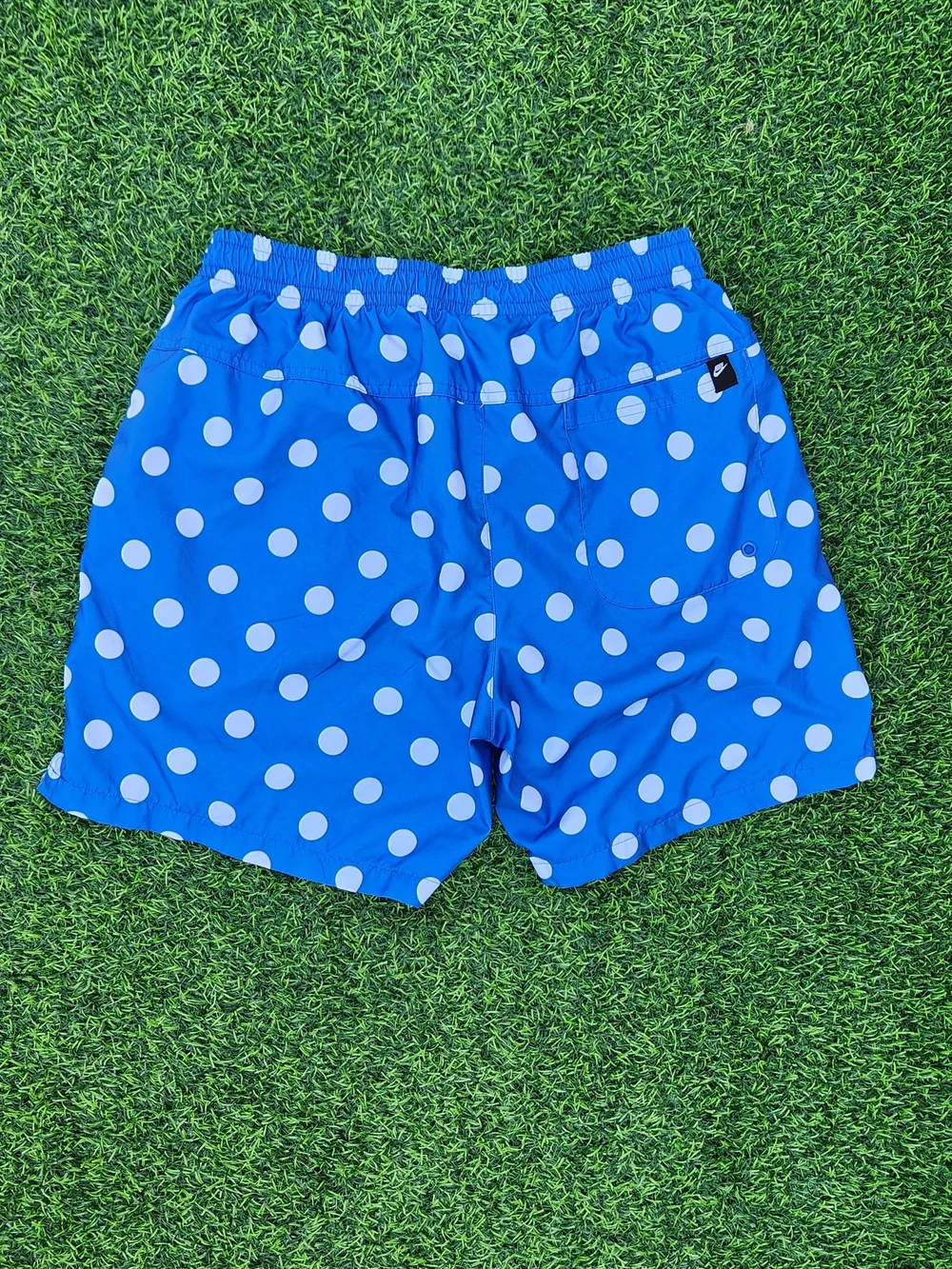 NIKE SPORTSWEAR JDI DO IT BLUE WHITE POLKA DOT WOVEN SHORTS CJ4807 631 SIZE M